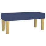 Casa si Gradina - Mobilier - Paturi si accesorii - Paturi - Pat box spring cu saltea, albastru, 90x190 cm, textil - Infinity.ro
