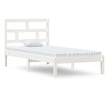 Casa si Gradina - Mobilier - Paturi si accesorii - Paturi - Cadru de pat single, alb, 90x190 cm, lemn masiv - Infinity.ro