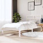Casa si Gradina - Mobilier - Paturi si accesorii - Paturi - Cadru de pat single, alb, 90x190 cm, lemn masiv - Infinity.ro