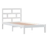 Casa si Gradina - Mobilier - Paturi si accesorii - Paturi - Cadru de pat single, alb, 90x190 cm, lemn masiv - Infinity.ro
