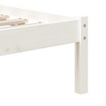 Casa si Gradina - Mobilier - Paturi si accesorii - Paturi - Cadru de pat single, alb, 90x190 cm, lemn masiv - Infinity.ro