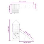 Jucarii, Copii si Bebe - Jucarii si jocuri - Jucarii de exterior - Spatii de joaca si accesorii - Set de joaca pentru exterior, lemn masiv de pin - Infinity.ro