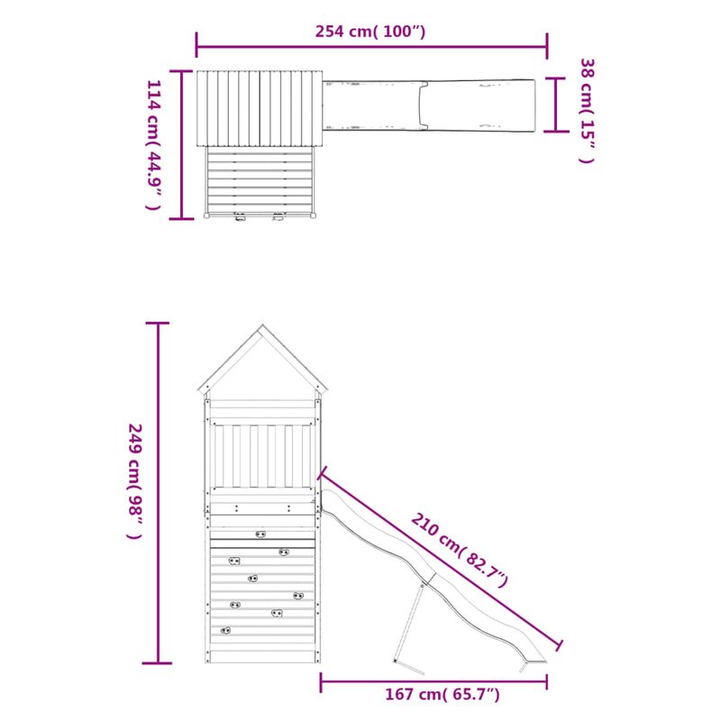 Jucarii, Copii si Bebe - Jucarii si jocuri - Jucarii de exterior - Spatii de joaca si accesorii - Set de joaca pentru exterior, lemn masiv de pin - Infinity.ro