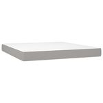 Casa si Gradina - Mobilier - Paturi si accesorii - Paturi - Pat continental, gri deschis, 180x200 cm, material textil - Infinity.ro