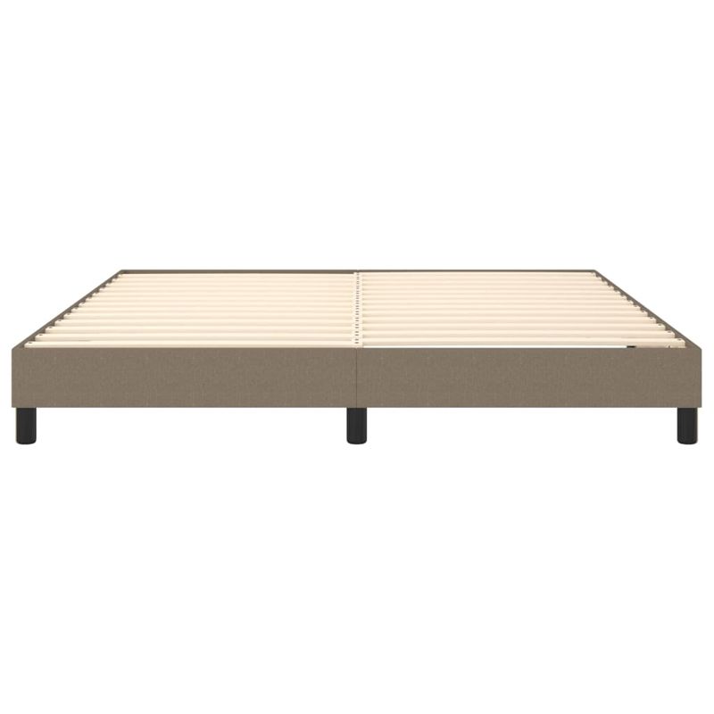 Casa si Gradina - Mobilier - Paturi si accesorii - Paturi - Cadru de pat box spring, gri taupe, 160x200 cm, textil, înălțime 25 cm - Infinity.ro