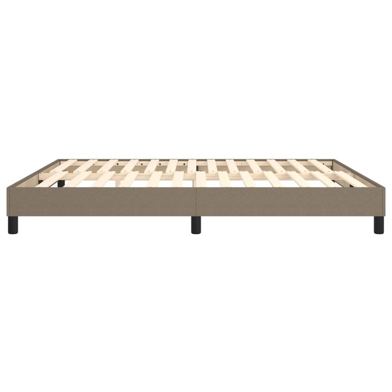 Casa si Gradina - Mobilier - Paturi si accesorii - Paturi - Cadru de pat box spring, gri taupe, 160x200 cm, textil, înălțime 25 cm - Infinity.ro