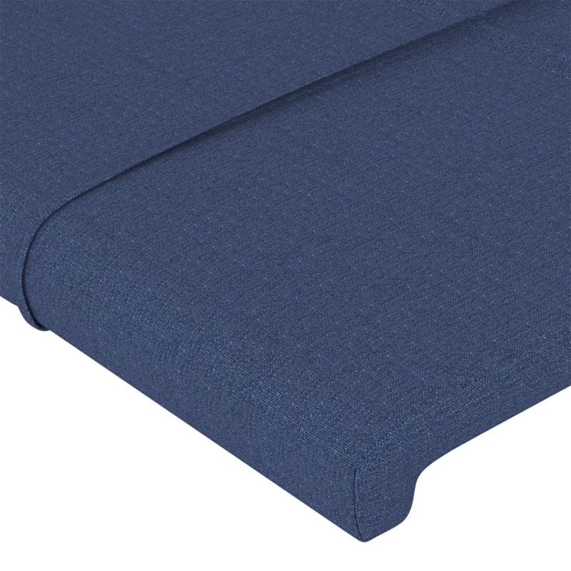 Casa si Gradina - Mobilier - Paturi si accesorii - Paturi - Cadru de pat cu tablie, albastru, 160x200 cm, textil - Infinity.ro