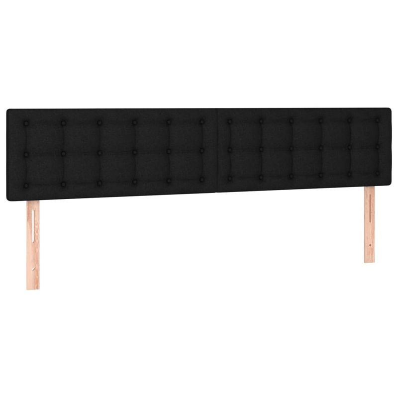 Casa si Gradina - Mobilier - Paturi si accesorii - Paturi - Pat box spring cu saltea, negru, 160x200 cm, textil - Infinity.ro