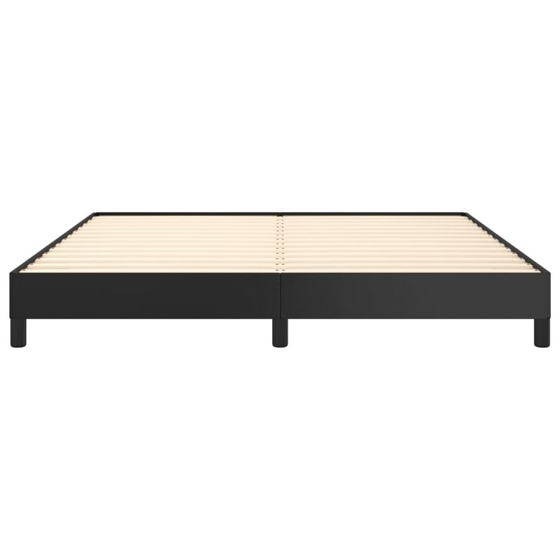 Casa si Gradina - Mobilier - Paturi si accesorii - Paturi - Cadru de pat, negru, 160x200 cm, piele ecologica - Infinity.ro