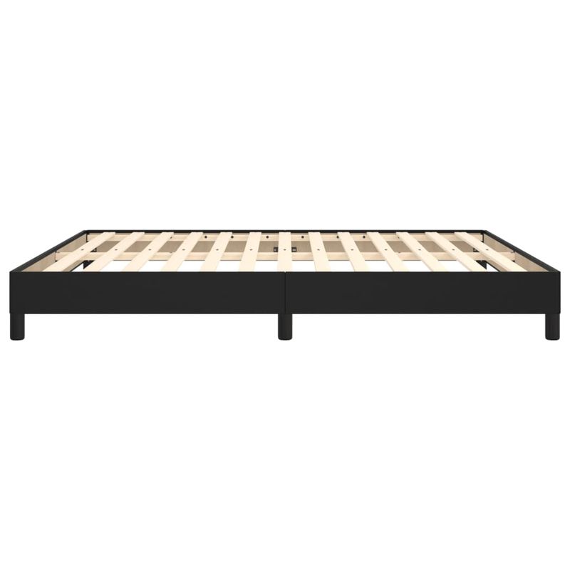 Casa si Gradina - Mobilier - Paturi si accesorii - Paturi - Cadru de pat, negru, 160x200 cm, piele ecologica - Infinity.ro