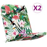 Casa si Gradina - Textile si covoare - Perne si pilote - Perne decorative - Perne pentru scaun Adirondack, 2 buc, multicolor, textil oxford - Infinity.ro