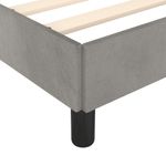 Casa si Gradina - Mobilier - Paturi si accesorii - Paturi - Cadru de pat cu tablie, gri deschis, 160x200 cm, catifea - Infinity.ro