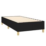 Casa si Gradina - Mobilier - Paturi si accesorii - Paturi - Pat cu arcuri, saltea si LED, negru, 90x190 cm, textil - Infinity.ro