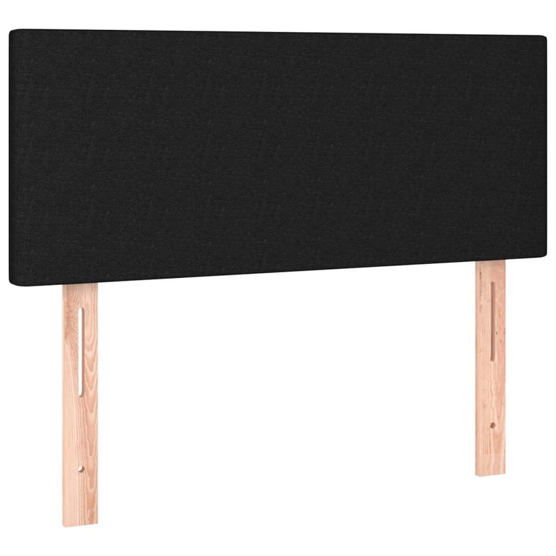 Casa si Gradina - Mobilier - Paturi si accesorii - Paturi - Pat box spring cu saltea, negru, 90x190 cm, textil - Infinity.ro