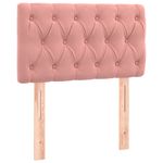Casa si Gradina - Mobilier - Paturi si accesorii - Paturi - Pat box spring cu saltea, roz, 80x200 cm, catifea - Infinity.ro