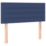 Casa si Gradina - Mobilier - Paturi si accesorii - Paturi - Pat box spring cu saltea, albastru, 90x190 cm, textil - Infinity.ro