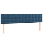 Casa si Gradina - Mobilier - Paturi si accesorii - Paturi - Pat box spring cu saltea, albastru inchis, 200x200 cm, catifea - Infinity.ro
