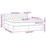 Casa si Gradina - Mobilier - Paturi si accesorii - Paturi - Pat box spring cu saltea, negru, 160x200 cm, textil - Infinity.ro