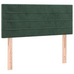 Casa si Gradina - Mobilier - Paturi si accesorii - Paturi - Pat box spring cu saltea, verde inchis, 90x190 cm, catifea - Infinity.ro