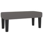 Casa si Gradina - Mobilier - Paturi si accesorii - Paturi - Pat box spring cu saltea, gri, 100x200 cm, piele ecologica - Infinity.ro