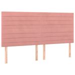 Casa si Gradina - Mobilier - Paturi si accesorii - Paturi - Pat box spring cu saltea, roz, 160x200 cm, catifea - Infinity.ro