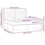 Casa si Gradina - Mobilier - Paturi si accesorii - Paturi - Pat box spring cu saltea, roz, 160x200 cm, catifea - Infinity.ro