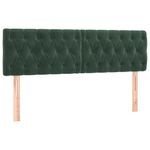 Casa si Gradina - Mobilier - Paturi si accesorii - Paturi - Pat box spring cu saltea, verde inchis, 160x200 cm, catifea - Infinity.ro