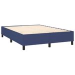 Casa si Gradina - Mobilier - Paturi si accesorii - Paturi - Pat continental cu saltea, albastru, 140x200cm, material textil - Infinity.ro