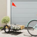 Sport si Outdoor - Ciclism - Accesorii pentru biciclete - Remorci biciclete - Remorca de bicicleta, negru, 126x63x34 cm, fier - Infinity.ro