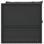 Casa si Gradina - Gradina si terasa - Mobilier exterior - Seturi mobila gradina - Set mobilier de gradina cu perne, 3 piese, negru, poliratan - Infinity.ro