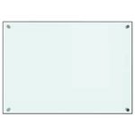 Casa si Gradina - Sanitare - Chiuveta bucatarie si accesorii - Accesorii chiuvete - Panou antistropi de bucatarie, alb, 70x50 cm, sticla securizata - Infinity.ro