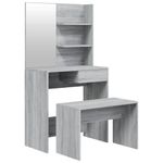 Casa si Gradina - Mobilier - Comode si corpuri - Masute de toaleta - Set masuta de toaleta, gri sonoma, 74,5x40x141 cm - Infinity.ro