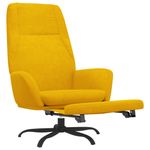 Casa si Gradina - Mobilier - Scaune si fotolii - Fotolii - Fotoliu de relaxare cu taburet, galben mustar, catifea - Infinity.ro