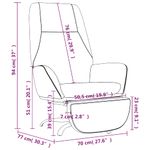 Casa si Gradina - Mobilier - Scaune si fotolii - Fotolii - Fotoliu de relaxare cu taburet, galben mustar, catifea - Infinity.ro