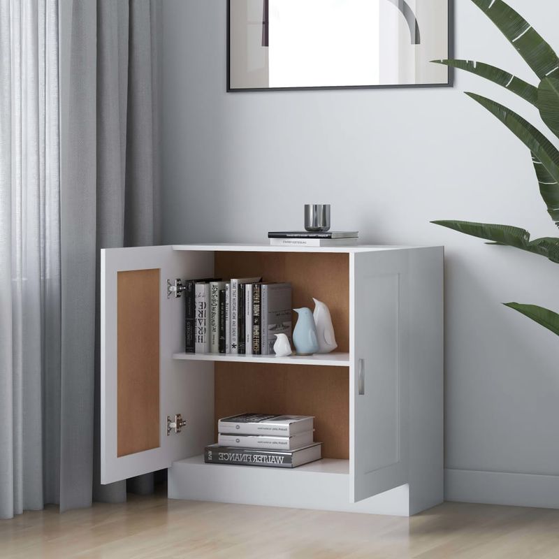 Casa si Gradina - Mobilier - Biblioteci si rafturi - Biblioteci - Biblioteca, alb, 82,5 x 30,5 x 80 cm, PAL - Infinity.ro