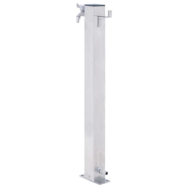 Casa si Gradina - Gradinarit si plante - Instalatii si accesorii pentru irigatii - Furtunuri de gradina si accesorii - Coloana de apa de gradina, 100 cm, otel inoxidabil, patrat - Infinity.ro
