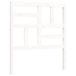 Casa si Gradina - Mobilier - Paturi si accesorii - Paturi - Cadru de pat cu tablie single mic, alb, lemn masiv - Infinity.ro