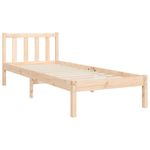 Casa si Gradina - Mobilier - Paturi si accesorii - Paturi - Cadru de pat cu tablie single mic, lemn masiv - Infinity.ro