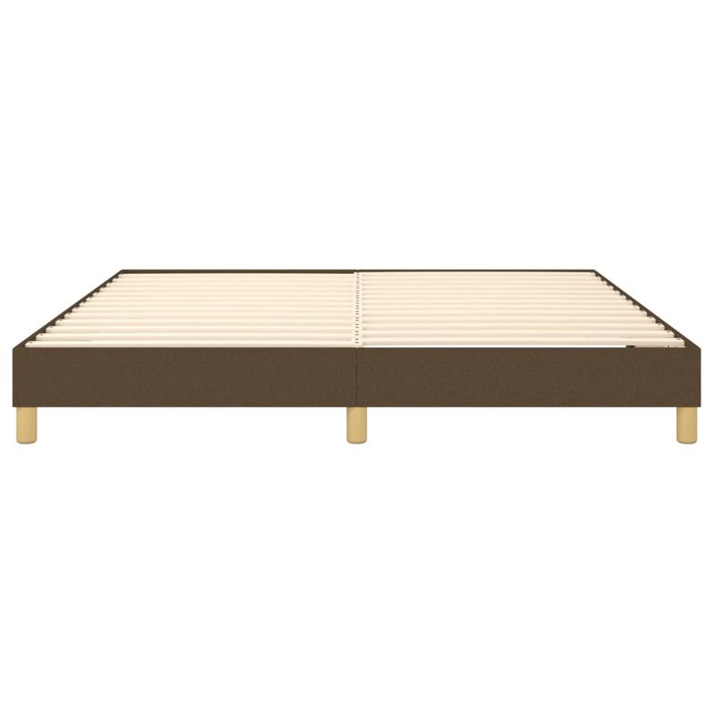 Casa si Gradina - Mobilier - Paturi si accesorii - Paturi - Cadru de pat box spring, maro inchis, 160x200 cm, textil - Infinity.ro