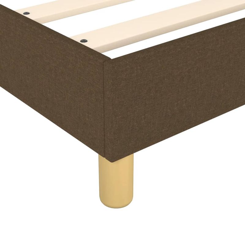 Casa si Gradina - Mobilier - Paturi si accesorii - Paturi - Cadru de pat box spring, maro inchis, 160x200 cm, textil - Infinity.ro