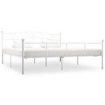 Casa si Gradina - Mobilier - Paturi si accesorii - Paturi - Cadru de pat, alb, 200 x 200 cm, metal - Infinity.ro
