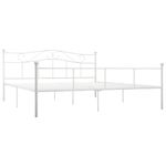 Casa si Gradina - Mobilier - Paturi si accesorii - Paturi - Cadru de pat, alb, 200 x 200 cm, metal - Infinity.ro