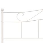Casa si Gradina - Mobilier - Paturi si accesorii - Paturi - Cadru de pat, alb, 200 x 200 cm, metal - Infinity.ro