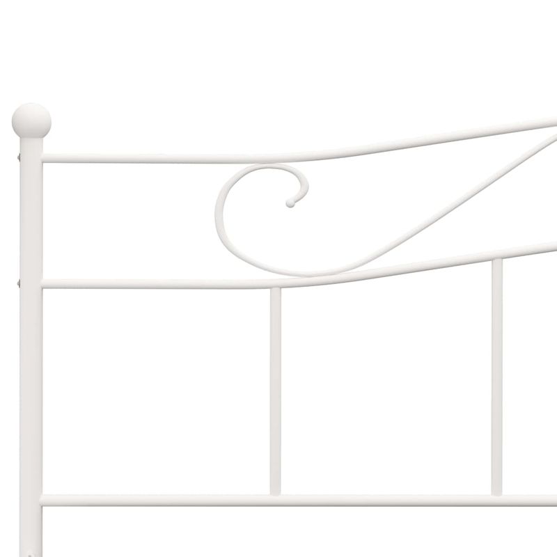 Casa si Gradina - Mobilier - Paturi si accesorii - Paturi - Cadru de pat, alb, 200 x 200 cm, metal - Infinity.ro