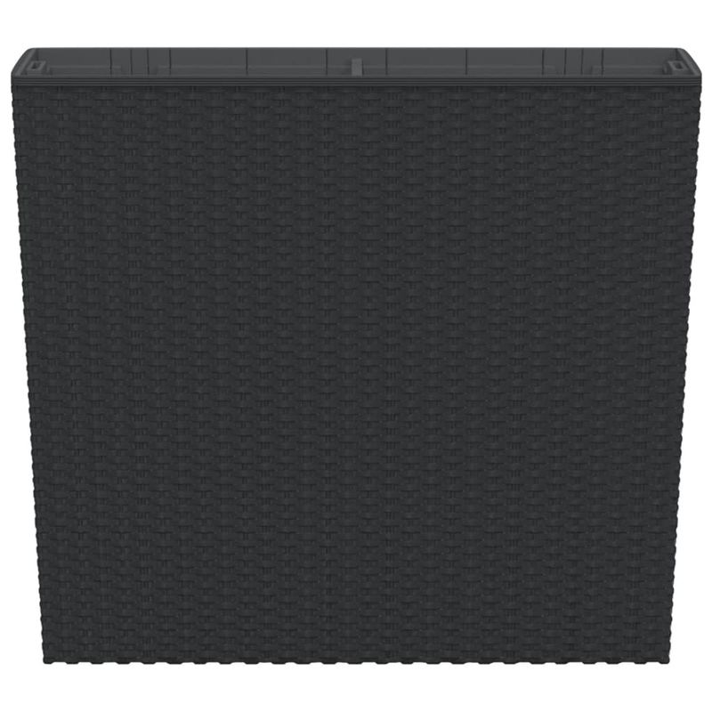 Casa si Gradina - Gradinarit si plante - Plante si ghivece - Ghivece si suporturi - Jardiniera cu interior detasabil, antracit, 12 / 44 L, PP ratan - Infinity.ro