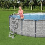 Casa si Gradina - Constructii - Scari si accesorii interioare - Alte accesorii pentru piscine - Bestway Scara de siguranta piscina cu 4 trepte Flowclear, 122 cm - Infinity.ro