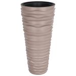 Casa si Gradina - Gradinarit si plante - Plante si ghivece - Ghivece si suporturi - Jardiniera cu interior detasabil, mocha, 18/45 L, PP canelat - Infinity.ro