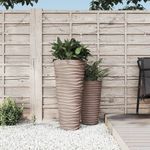 Casa si Gradina - Gradinarit si plante - Plante si ghivece - Ghivece si suporturi - Jardiniera cu interior detasabil, mocha, 18/45 L, PP canelat - Infinity.ro