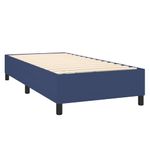 Casa si Gradina - Mobilier - Paturi si accesorii - Paturi - Pat box spring cu saltea, albastru, 90x200 cm, textil - Infinity.ro