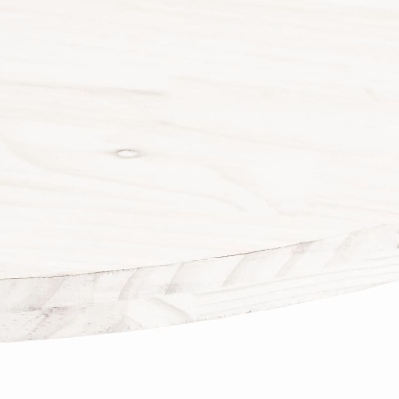 Casa si Gradina - Mobilier - Feronerie si accesorii mobila - Blat de masa, alb, 80x40x2,5 cm, lemn masiv de pin, oval - Infinity.ro